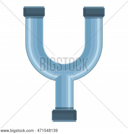 Double Pipe Icon. Cartoon Of Double Pipe Icon For Web Design Isolated On White Background