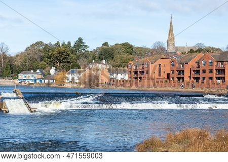 Trews Weir In The River Exe In Exeter
