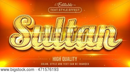 Editable Text Style Effect - Sultan Text Style Theme.