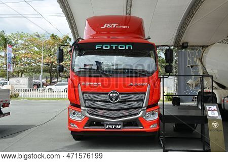 Pasay, Ph - Feb 11 - Foton Auman Est-m Bare Chassis Truck At Foton Big Show On February 11, 2023 In 