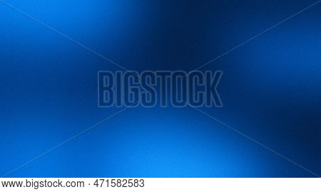 Blue Grainy Gradient Background, Noise Texture Effect, Dark Abstract Web Banner Design, Copy Space
