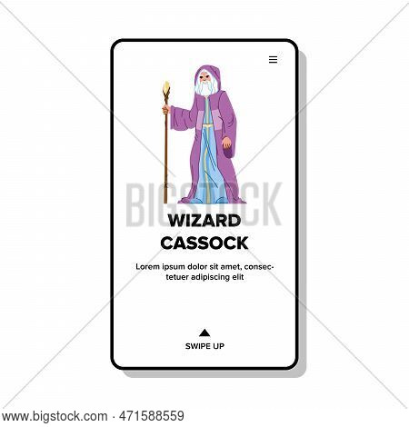 Wizard Cassock Vector. Magic Book, Dark Fantasy, Old Mystery, Mystic Light, Glow Literature, Spells 