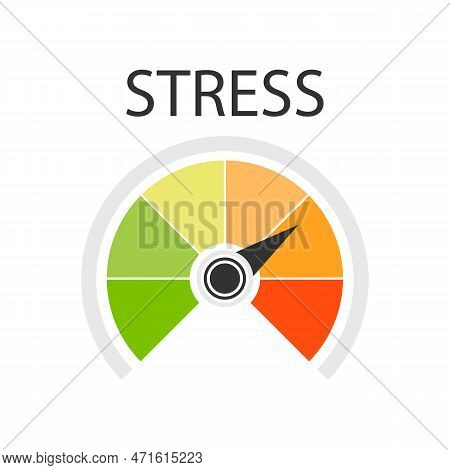 Stress Level Icon. Stress Indicator. Vector Illustration