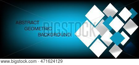 Abstract Modern Background From Geometric Shapes With Space For Text