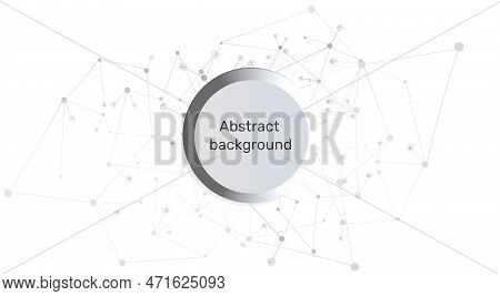 Abstract Background And Geometric Pattern With Connecting Dots And Lines