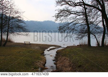 Italy, Trentino Alto Adige: Foreshortening Of Levico Lake.