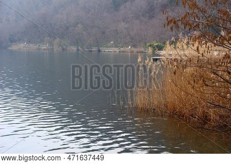 Italy, Trentino Alto Adige: Foreshortening Of Levico Lake.