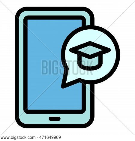 Interactive Learning Tablet Icon. Outline Interactive Learning Tablet Icon For Web Design Isolated O