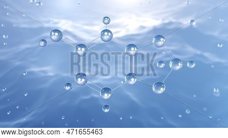 Sesamol Molecular Structure, 3d Model Molecule, Antioxidant, Structural Chemical Formula View From A