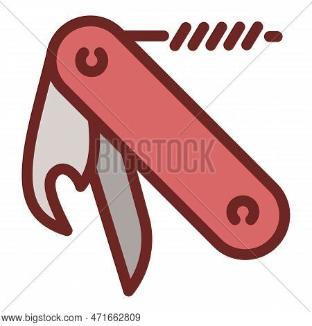 Penknife Icon. Outline Penknife Icon For Web Design Isolated On White Background