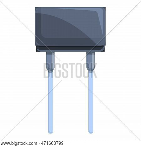 Diode Resistor Icon. Cartoon Of Diode Resistor Icon For Web Design Isolated On White Background