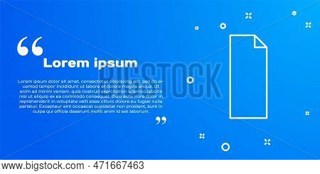 White Line Grip Tape On A Skateboard Icon Isolated On Blue Background. Vector