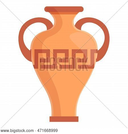 Amphora History Icon. Cartoon Of Amphora History Icon For Web Design Isolated On White Background