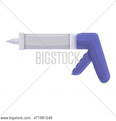 Tool Silicone Caulk Gun Icon. Cartoon Of Tool Silicone Caulk Gun Icon For Web Design Isolated On Whi