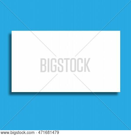 Social Media Post Template Design Blue Background With White Frame