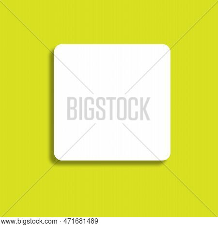 Social Media Post Template Design Green Background With White Frame