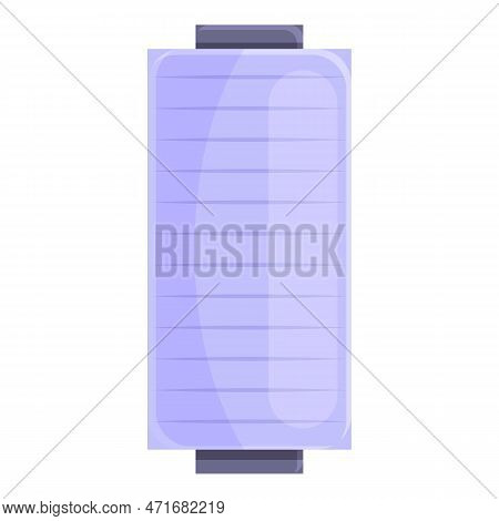 Violet Bobine Thread Icon. Cartoon Of Violet Bobine Thread Icon For Web Design Isolated On White Bac