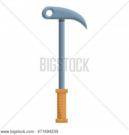 Hiking Pick Axe Icon. Cartoon Of Hiking Pick Axe Icon For Web Design Isolated On White Background