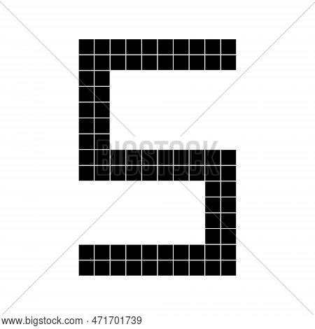 Number 5 Five 3d Cube Pixel Shape Minecraft 8 Bit