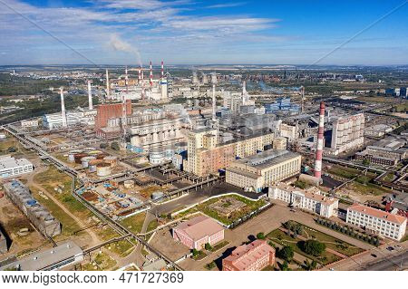 Sterlitamak, Republic Of Bashkortostan, Russia - 08.14.2022: Chemical Production: Jsc Bashkir Soda C