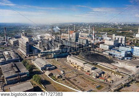 Sterlitamak, Republic Of Bashkortostan, Russia - 08.14.2022: Chemical Production: Jsc Bashkir Soda C