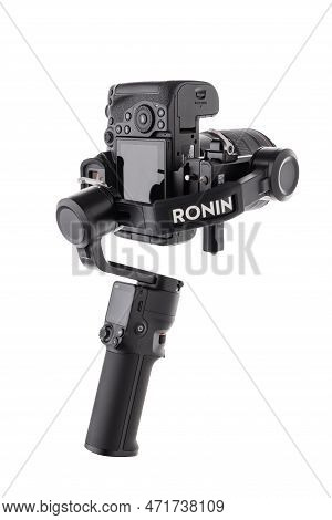 Varna, Bulgaria - February 17 ,2023: Dji Ronin 3 Mini Is Three-axis Motorized Gimbal Stabilizer For 
