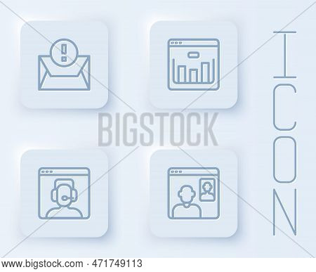 Set Line Envelope, Browser With Stocks Market, Telephone 24 Hours Support And Video Chat Conference.