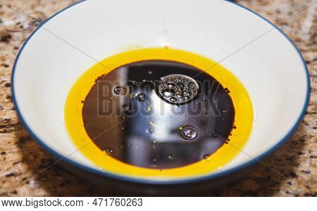 Olive Oil And Balsamic Vinaigrette Ready For Dipping