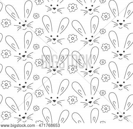 Seamless Pattern Eggs Easter. Pastel Colored Vector Illustration. Texture Of Easter Gift, Textile. E