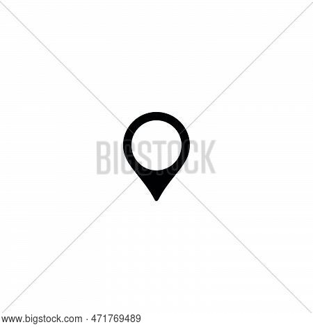 Location Pin Icon. Simple Style Travel Company Big Sale Poster Background Symbol. Location Pin Brand