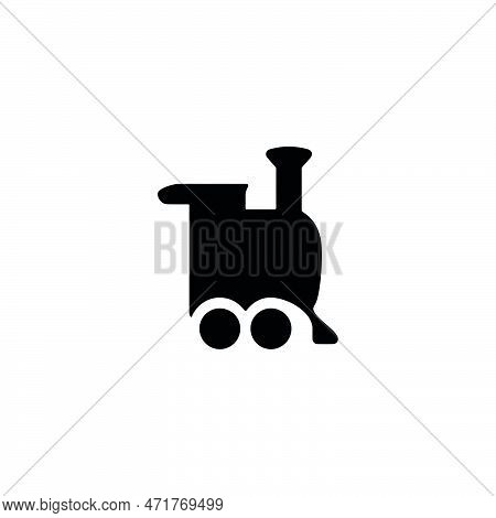 Train Icon. Simple Style Train Ticket Poster Background Symbol. Train Brand Logo Design Element. Tra