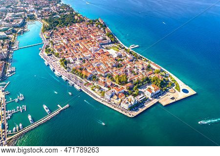 City Of Zadar Archipelago And Historic Peninsula Aerial View, Dalmatia Region Of Croatia