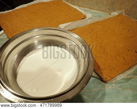 Homemade Cooking Of A Carrot Cake