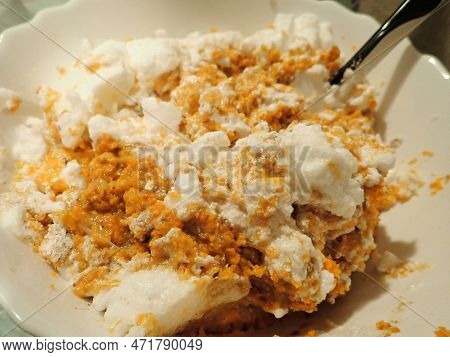 Homemade Cooking Of A Carrot Cake