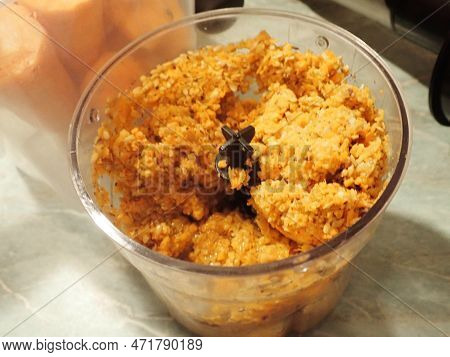Homemade Cooking Of A Carrot Cake