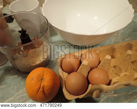 Homemade Cooking Of A Carrot Cake