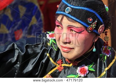 People Wear Colorful Clothes, Yangko Dance Performances In The Streets