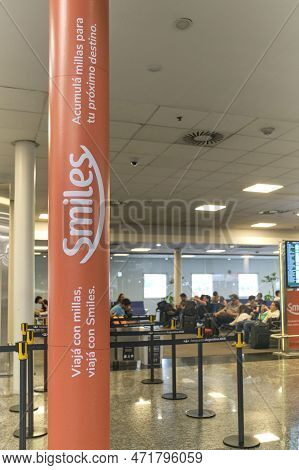 Buenos Aires, Argentina, November 18, 2022: Smiles, A Mileage Accrual Program, Advertised In The Boa