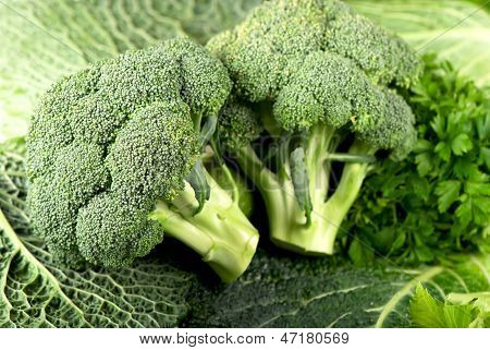 Kål en broccoli