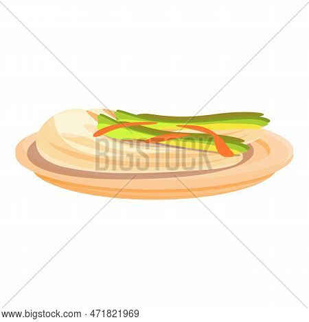 Korean Meal Icon. Cartoon Of Korean Meal Icon For Web Design Isolated On White Background