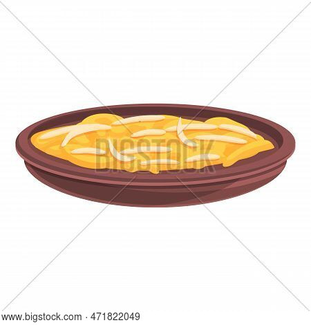 Korean Salad Icon. Cartoon Of Korean Salad Icon For Web Design Isolated On White Background