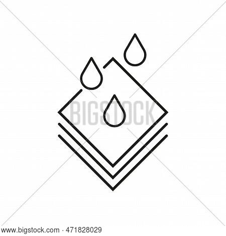 Icon With Absorbition. Editable Stroke. Vector Illustration.