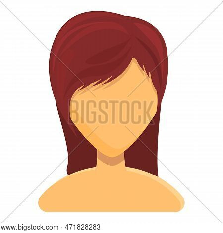 Modest Women Hairstyle Icon. Cartoon Of Modest Women Hairstyle Icon For Web Design Isolated On White