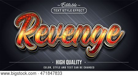 Editable Text Style Effect - Revenge Text Style Theme.