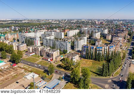 Bashkortostan, Sterlitamak City: Residential Development Of The Vts District. Aerial View.