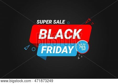 Black Friday Special Offer Sale With Realistic Papercut Vector