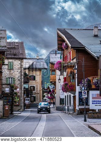 Livigno, Italy - September 29, 2021: Livigno Is A Town And A Special-administered Territory In The R