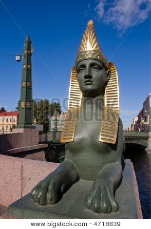 Egyptský most. Sfinga.