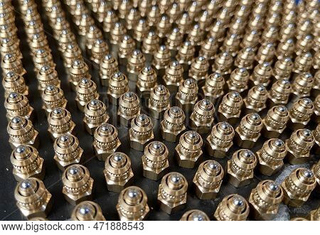 Batch Of Valves With A Stainless Steel Ball And Brass Body, Manufacture And Assembly Of Parts In Mas