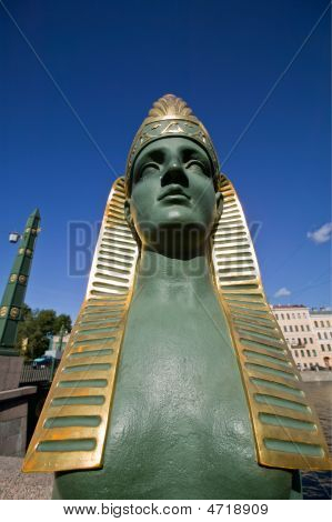 Egyptský most. Sfinga.